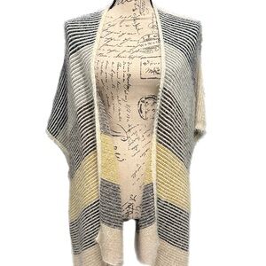 Coco + Carmen Colorblock Open Front Poncho Cardigan One Size New with Tags